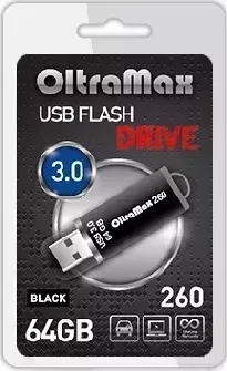Флеш-накопитель OLTRAMAX OM-64GB-260-Black 3.0 черный флэш-накопитель