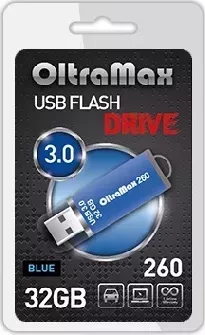 Флеш-накопитель OLTRAMAX OM-32GB-260-Blue 3.0 синий флэш-накопитель