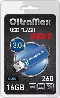 Флеш-накопитель OLTRAMAX OM-16GB-260-Blue 3.0 синий флэш-накопитель
