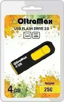 Флеш-накопитель OLTRAMAX OM-4GB-250-желтый USB флэш-накопитель