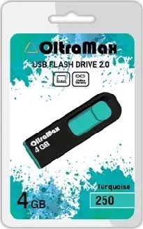 Флеш-накопитель OLTRAMAX OM-4GB-250-бирюзовый USB флэш-накопитель