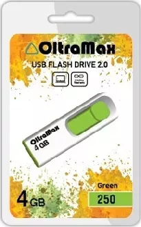 Флеш-накопитель OLTRAMAX OM-4GB-250-зеленый USB флэш-накопитель