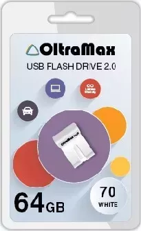 Флеш-накопитель OLTRAMAX OM-64GB-70-белый USB флэш-накопитель