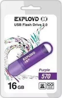 Флеш-накопитель EXPLOYD 16GB-570-пурпурный USB флэш-накопитель