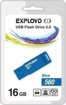 Флеш-накопитель EXPLOYD 16GB-560-синий USB флэш-накопитель