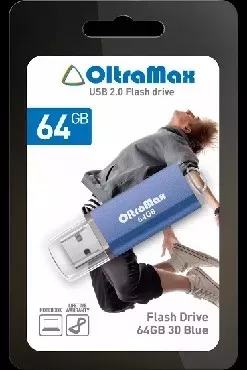 Флеш-накопитель OLTRAMAX OM064GB30-Bl синий USB флэш-накопитель