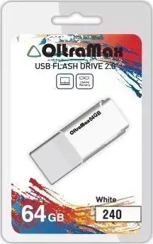 Флеш-накопитель OLTRAMAX OM-64GB-240-белый USB флэш-накопитель