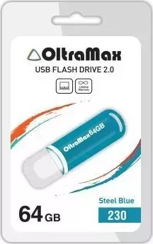 Флеш-накопитель OLTRAMAX OM-64GB-230-св.синий USB флэш-накопитель