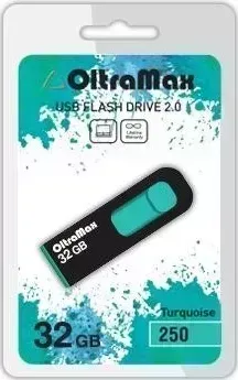 Флеш-накопитель OLTRAMAX OM-32GB-250-бирюзовый USB флэш-накопитель