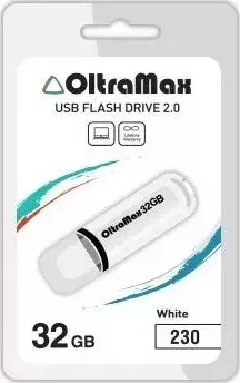 Флеш-накопитель OLTRAMAX OM-32GB-230-белый USB флэш-накопитель