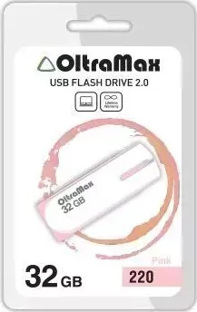 Флеш-накопитель OLTRAMAX OM-32GB-220-розовый USB флэш-накопитель