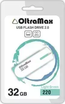 Флеш-накопитель OLTRAMAX OM-32GB-220-св.зеленый USB флэш-накопитель