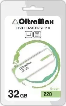 Флеш-накопитель OLTRAMAX OM-32GB-220-зеленый USB флэш-накопитель