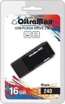 Флеш-накопитель OLTRAMAX OM-16GB-240 черный USB флэш-накопитель