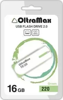 Флеш-накопитель OLTRAMAX OM-16GB-220-зеленый USB флэш-накопитель