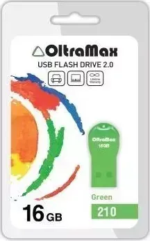 Флеш-накопитель OLTRAMAX OM-16GB-210-зеленый USB флэш-накопитель