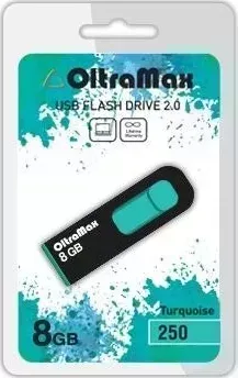 Флеш-накопитель OLTRAMAX OM-8GB-250-бирюзовый USB флэш-накопитель