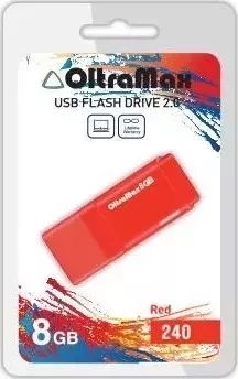 Флеш-накопитель OLTRAMAX OM-8GB-240-красный USB флэш-накопитель