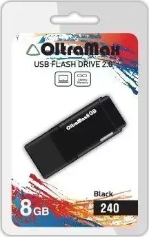 Флеш-накопитель OLTRAMAX OM-8GB-240-черный USB флэш-накопитель