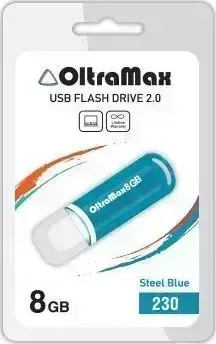 Флеш-накопитель OLTRAMAX OM-8GB-230-св.синий USB флэш-накопитель