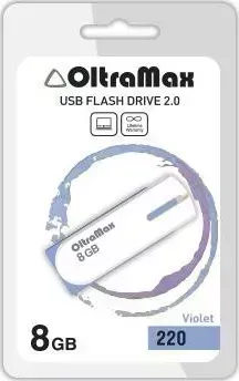 Флеш-накопитель OLTRAMAX OM-8GB-220-фиолетовый USB флэш-накопитель