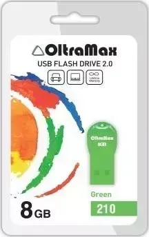 Флеш-накопитель OLTRAMAX OM-8GB-210-зеленый USB флэш-накопитель