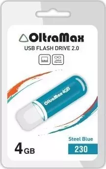 Флеш-накопитель OLTRAMAX OM-4GB-230-св.синий USB флэш-накопитель