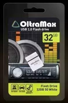 Флеш-накопитель OLTRAMAX 32GB 50 белый USB флэш-накопитель 50