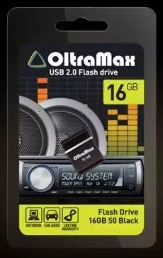 Флеш-накопитель OLTRAMAX 16GB 50 черный USB флэш-накопитель 50