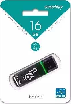 Флеш-накопитель SMARTBUY (SB16GBGS-DG) 16GB GLOSSY SERIES DARK GREY 3.0