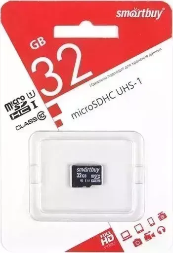 Карта памяти SMARTBUY (SB32GBSDCL10-00) MicroSDHC 32GB Class10 UHS-I