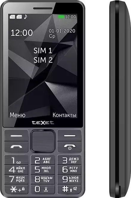 Мобильный телефон TEXET TM-D324 серый