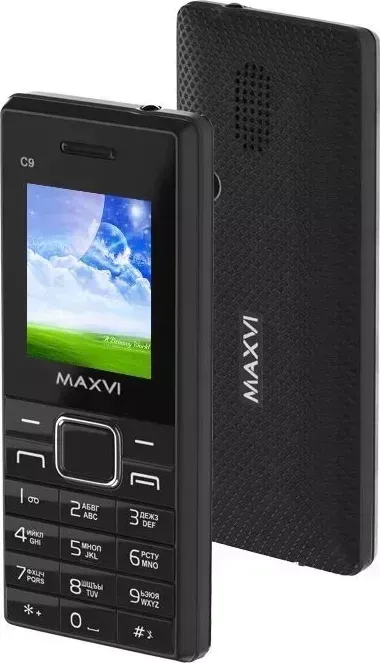 Телефон MAXVI C9I BLACK-BLACK телефон