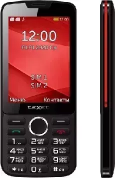 Мобильный телефон TEXET TM-308 цвет черный-красный
