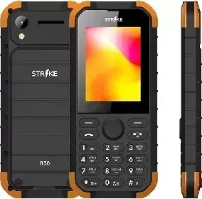 Телефон STRIKE R30 Black+Orange телефон