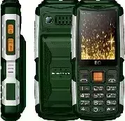 Мобильный телефон BQ 2430 TANK POWER GREEN+SILVER