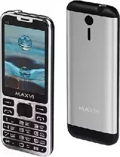 Мобильный телефон MAXVI X10 METALLIC SILVER (2 SIM)