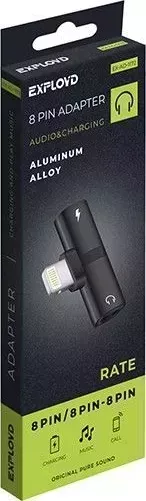 Переходник EXPLOYD EX-AD-1172 / /8 pin/8 pin - 8 pin/чёрный/ переходник / /8 - 8 /чёрный/