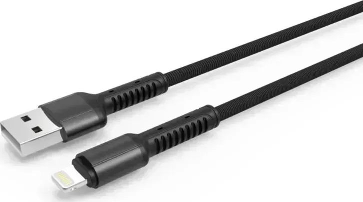 Кабель LDNIO (LD_B4458) LS63/ USB Lightning/ 1m/ 2.4A/ медь: 86 жил/ серый