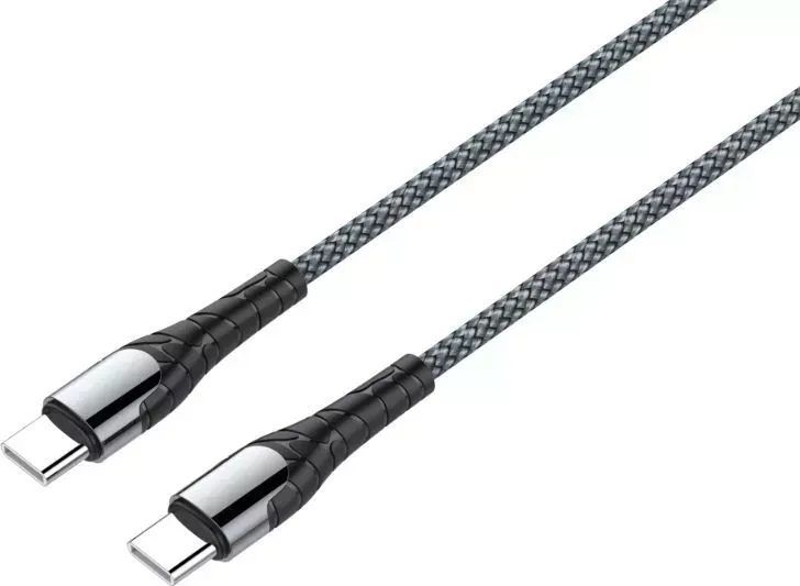 Кабель LDNIO (LD_B4616) LC101/ USB PD: Type-C--Type-C/ 1m/ серый