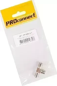 Переходник PROCONNECT (05-4204-4-7) ПЕРЕХОДНИК АНТЕННЫЙ, (3-ГНЕЗДА F), ТРОЙНИК, (1ШТ.) (ПАКЕТ) антенный тройник 3-ГНЕЗДА F