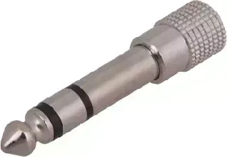Переходник REXANT (14-0205) ПЕРЕХОДНИК ШТЕКЕР СТЕРЕО 6,3 ММ - ГНЕЗДО СТЕРЕО 3,5 ММ, МЕТАЛЛ