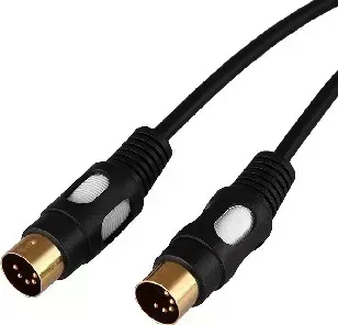 Кабель REXANT (17-2522) ШНУР DIN 5 PIN - DIN 5 PIN, ДЛИНА 1,5 МЕТРА (GOLD)