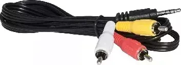 Кабель СИГНАЛ (6947) шнур 3,5Дж-3RCA 1,5 м