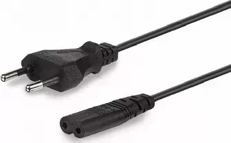 Кабель GEMBIRD /Cablexpert (00894) PC-184/2-1.8М, 1.8м, CEE 7/16 - C7, 2-pin, 2.5А, черный (5)