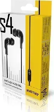 Наушники SMARTBUY (SBH-011K) S4 черный (коробка)