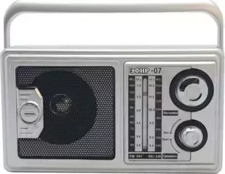 Радиоприемник ЭФИР 07 FM 64-108МГц, бат. 2*R20, 220V