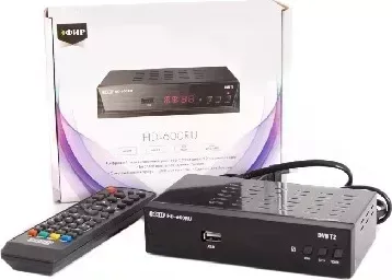 Ресивер цифровой ЭФИР HD-600RU DVB-T2/WI-FI/дисплей, металл