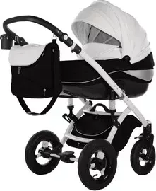 Коляска 2 в 1 TAKO 2 в 1 Moonlight Carbon 01 черно-белая (00-00000029)