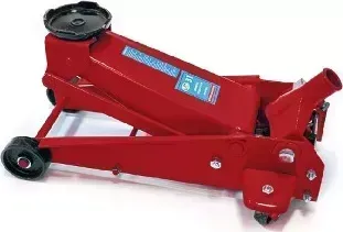 Домкрат AUTOVIRAZH AV-076013 гидравл. подкатной 3т + кейс (красный) подъем 390 мм